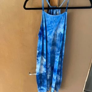 Tie dye blue dress
